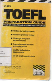 Toefl Preparation Guide