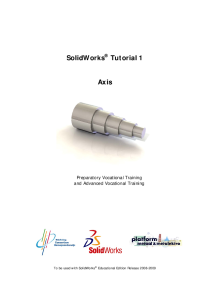 Image of SolidWorks Tutorial 1